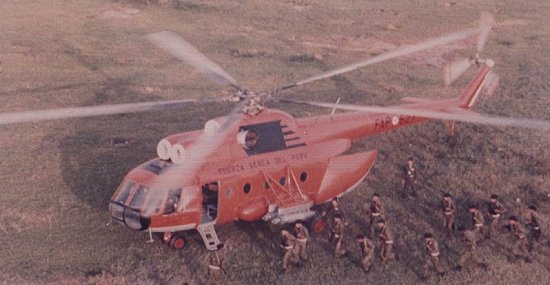 Mi-8T de la Fuerza Area del Per.