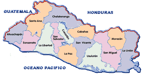 DEPARTMENTS OF EL SALVADOR