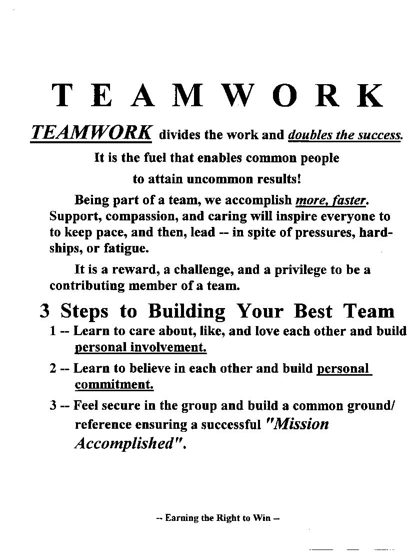 Teamwork