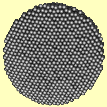 Molecular Dynamics Simulation of an Elastic Material