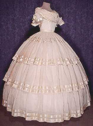 Elizabeth's Tudor Pages - c.1855 Ballgown