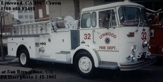 Crown fire engines by Serial Number