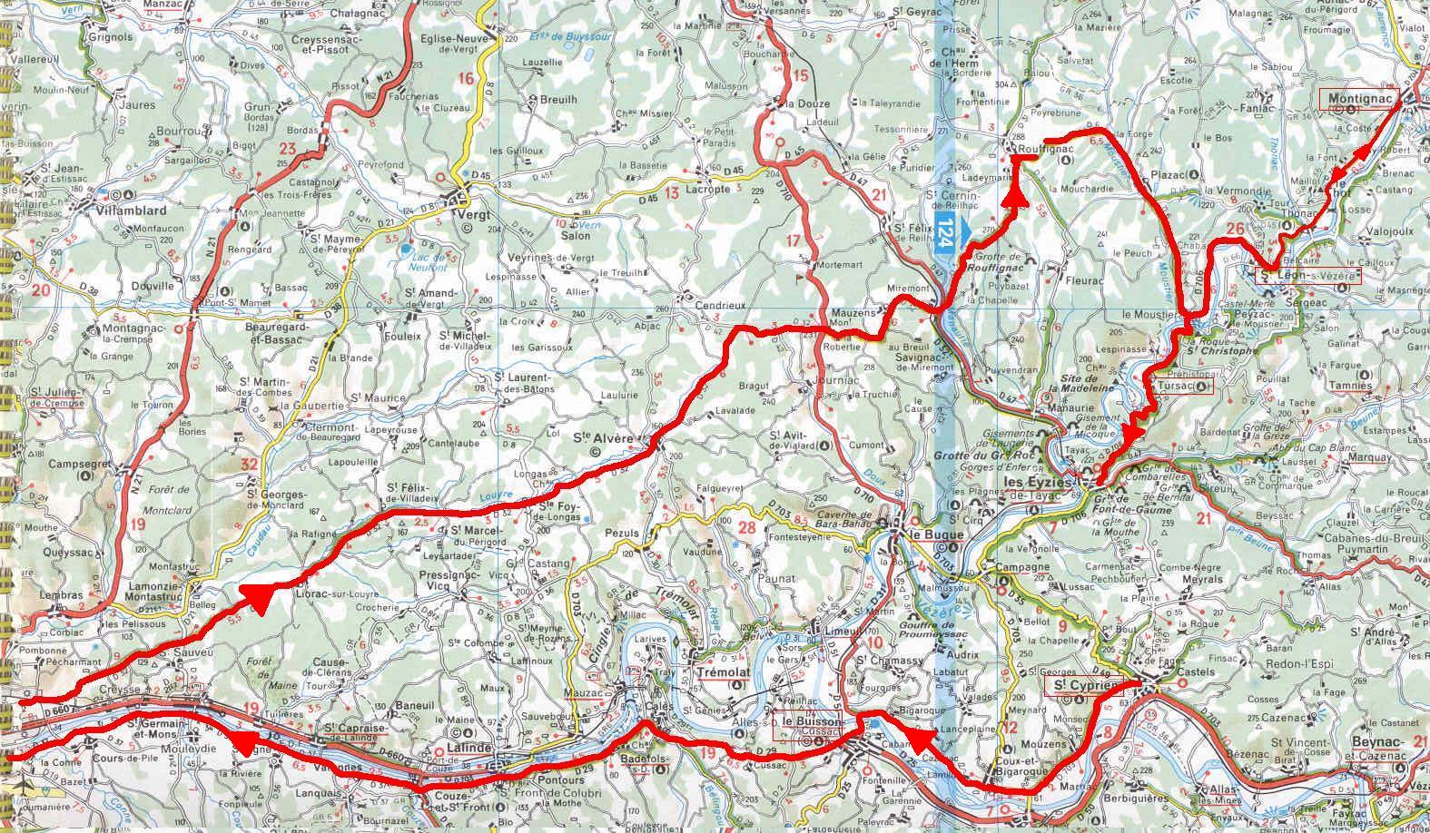 Cyclingdordogne2000maps   Map3m 