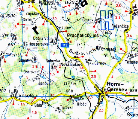 Bukova map