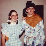 Dorothy & Scarecrow at autumn festival