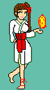 Vampire Princess Miyu, with flame.