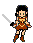 Xena with sword.