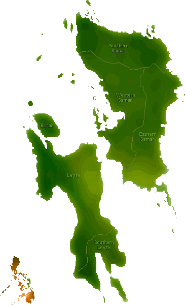 Philippines Map Eastern Visayas