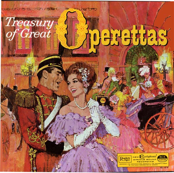 Readers Digest Treasury of Great Operettas LP cover