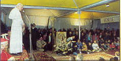 Visita de Juan Pablo II a la Parroquia de S. Luigi Gonzaga. 1988
