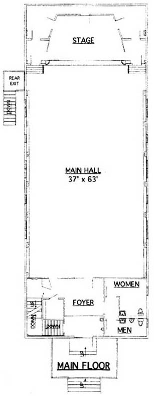 Fair Oaks Grange Hall Layout