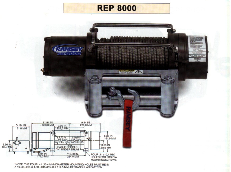 Ramsey 8000 Winch Motor