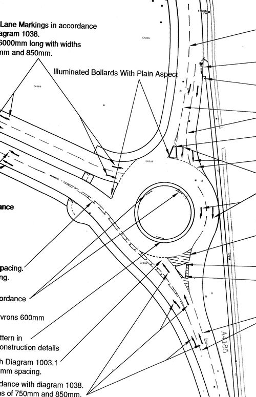 New Roundabout at Fermi Avenue/ A4185 Junction