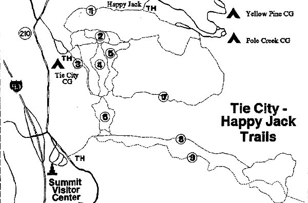 Happy Jack Trails Map