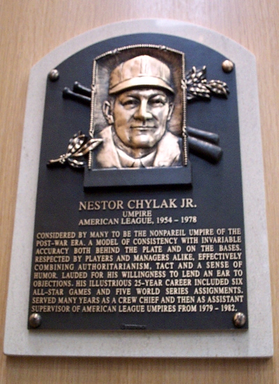 Hall of Fame History-The Umpires...Nestor Chylak