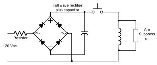 Transistorized Hold-In Circuit