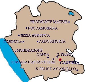 Caserta - Mappa
