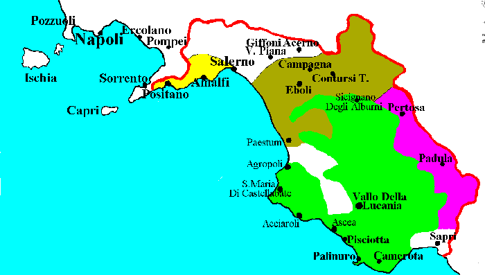 Salerno - Mappa Di Salerno