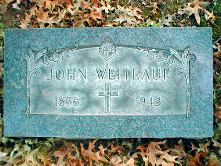 John Weitlauf - Calvary Cemetery