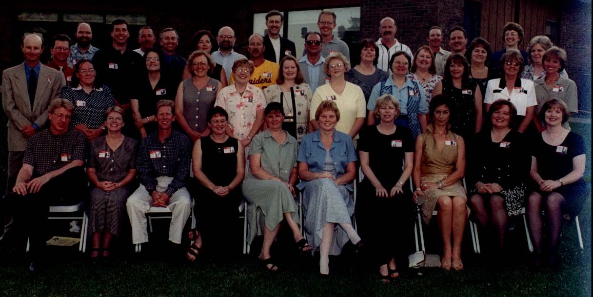 25th Class Reunion Group Picture Kewanee High School Class of 1976