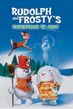 poster Rudolph y Frosty Navidad en Julio