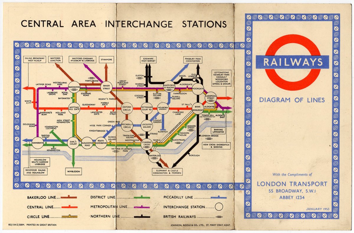 Historical London Underground Maps