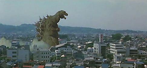 An overweight, middle-aged Godzilla decides to go for a brisk stroll downtown.