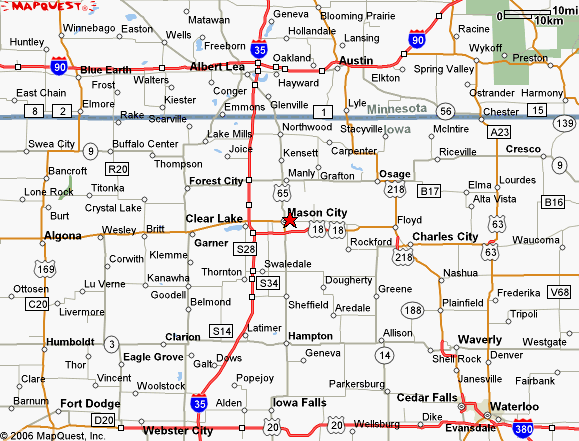 Mason City islocated in North Central Iowa easily accessible on HWY 65 ...