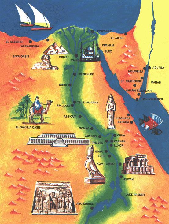 Michaela/map of egypt