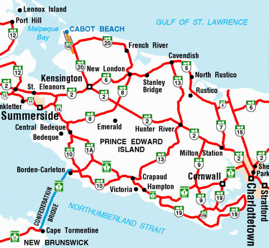 Pei Tourist Map