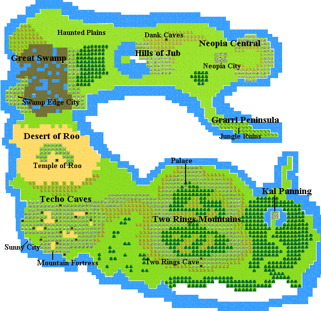 NEOQUEST MANUAL   Full Map 