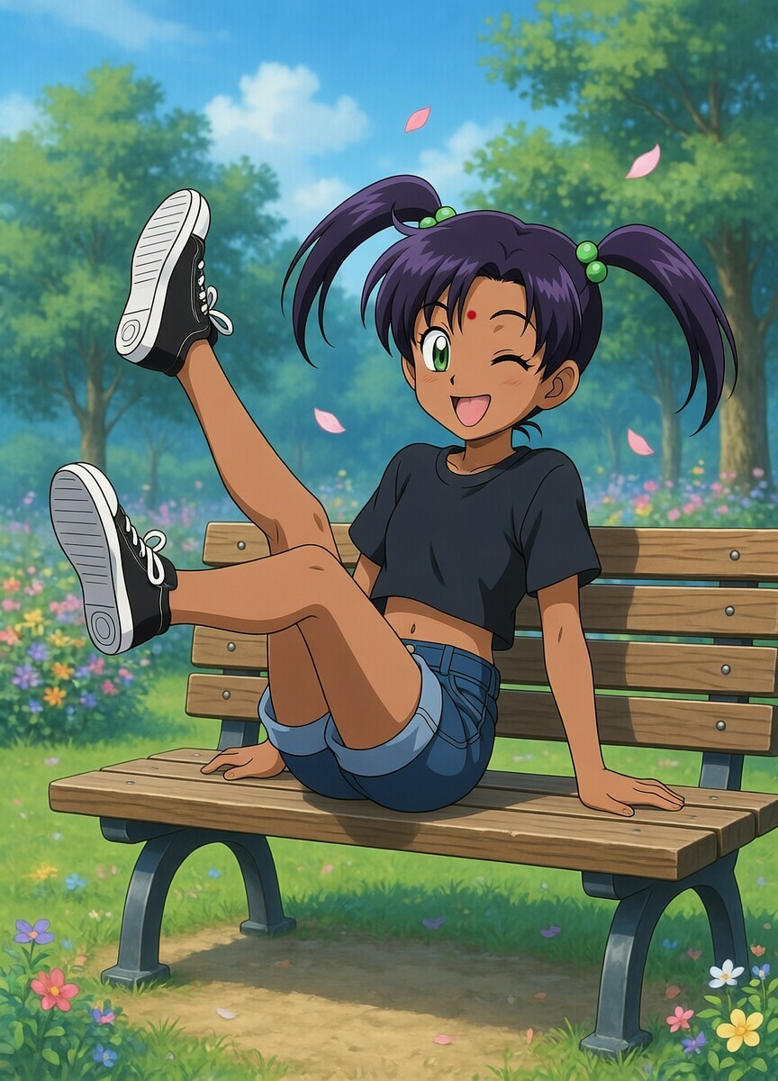Harshada on bench