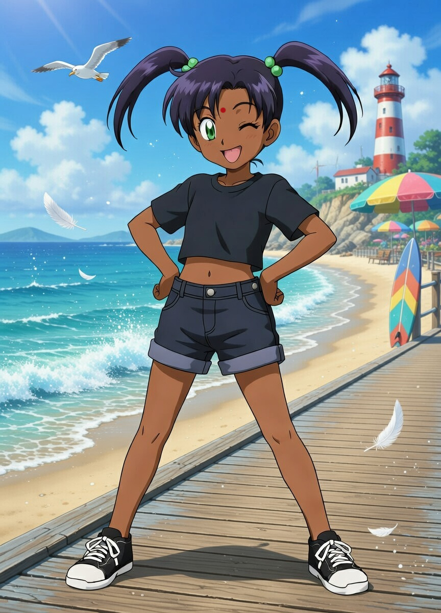 Harshada at family beach