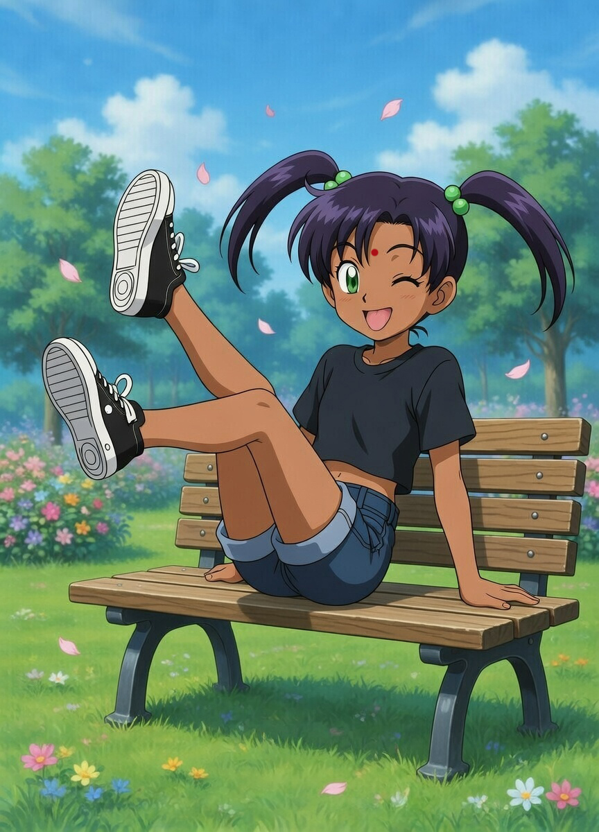 Harshada on bench