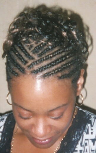 Small Braids Top Front View.