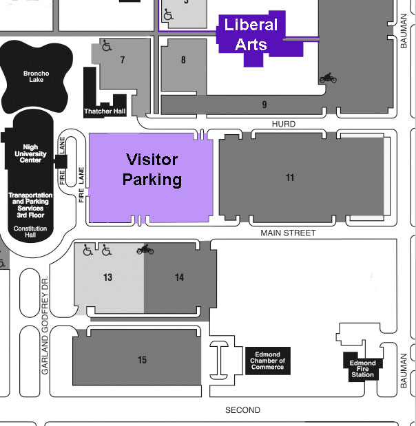 Uco Campus Map Edmond Ok - United States Map