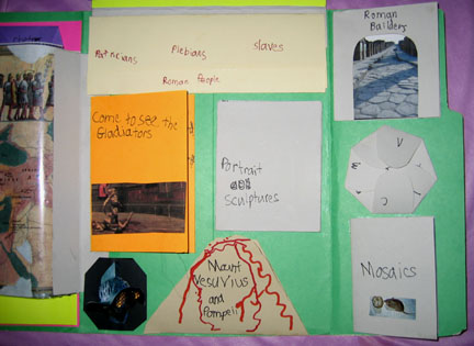 Ancient Rome Lapbook, continued