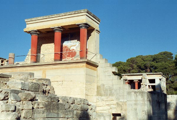 The Minoan Palace of Knossos in Crete