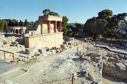 The Minoan Palace of Knossos in Crete