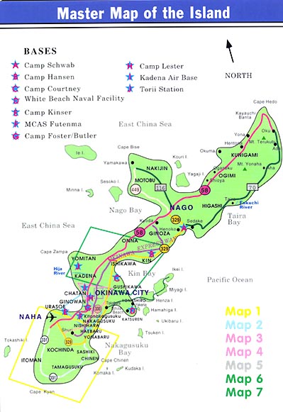 Camp Hansen Okinawa Base Map