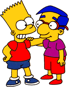 Bart with Millhouse
