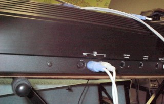 MIDI ports on the back