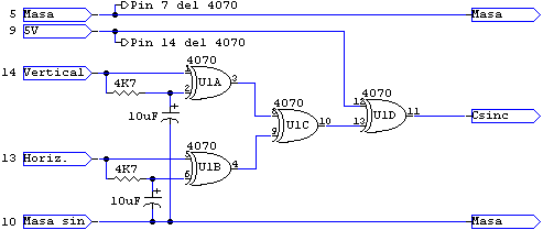 vga to component schematic