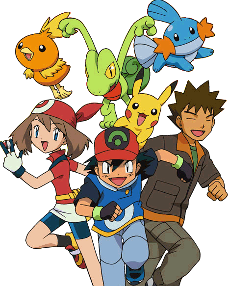 A group of pokémon trainers travel through Hoenn