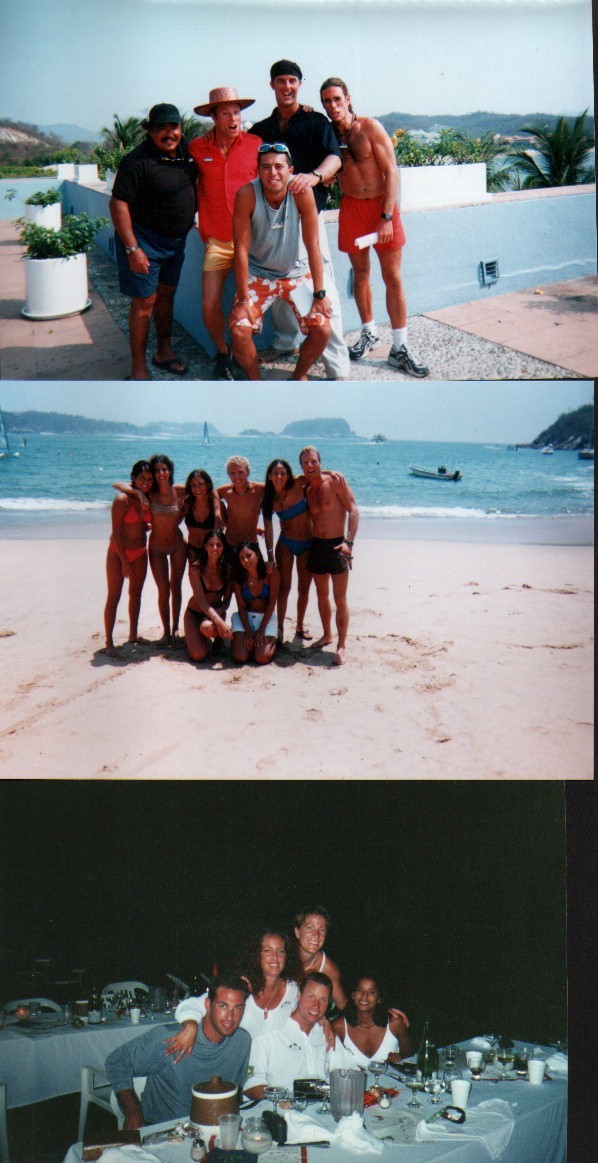 Pictures of babes and GOs from Club Med Huatulco, 1999 and 2000.