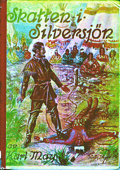 bild av omslaget till ungdomsboken Skatten i Silversjn av Karl May