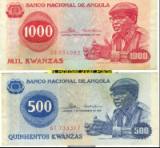 Brandnew Angolan Kwanzas "liberated" from a bank during Ops Protea. The notes were still in brandnew packs, wrapped with a Bank ribbon when found.