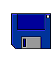 Blue Floppy Disks