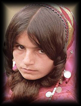 Kurdish Girl in Traditional Dress