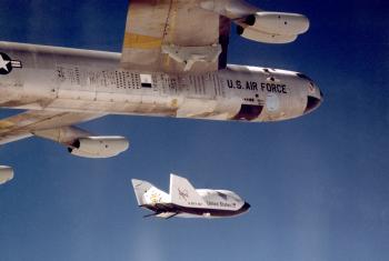 X-38 Crew Return Vehicle in free flight
